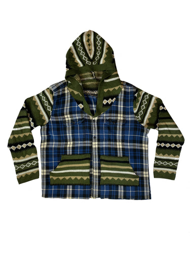 Flannel;Sweater Combo - Size Medium